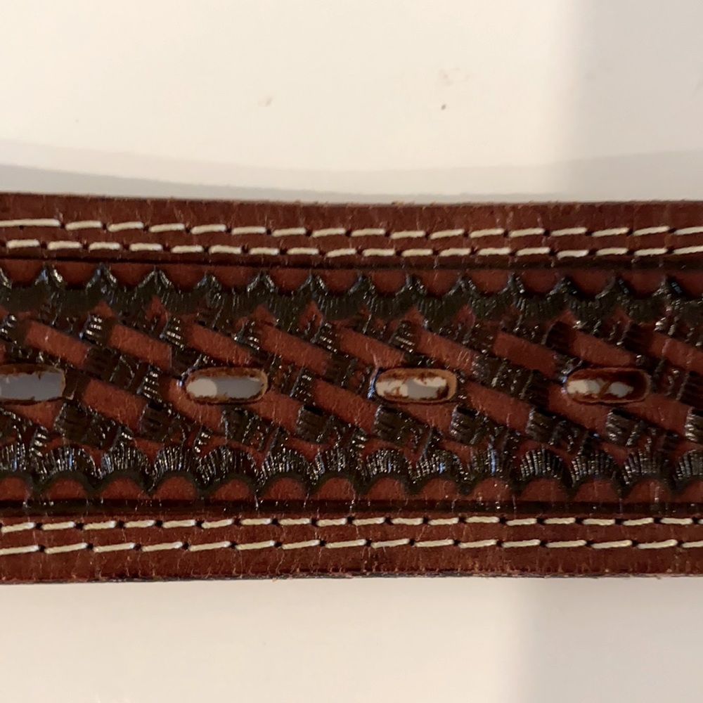 Euc Belt With Tech Ether Guild Solid Brass Buckle - image 6